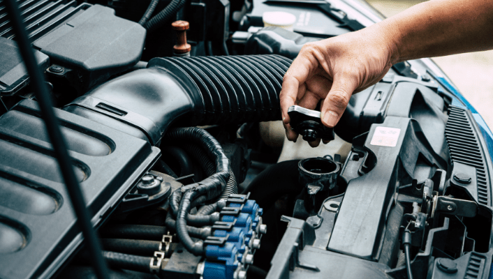 Oil changing at auto repair shop New york
